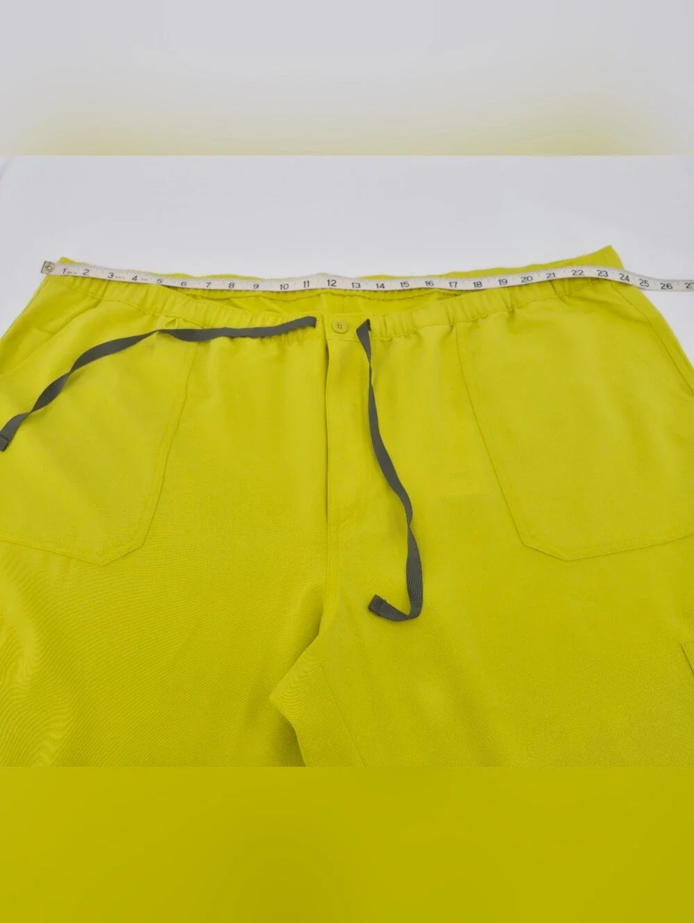 Figs Cairo Cargo Scrub Pants Neon Gray Drawstring 5XLT Straight Leg